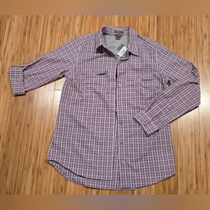 NWT Eddie Bauer Purple Plaid Shirt